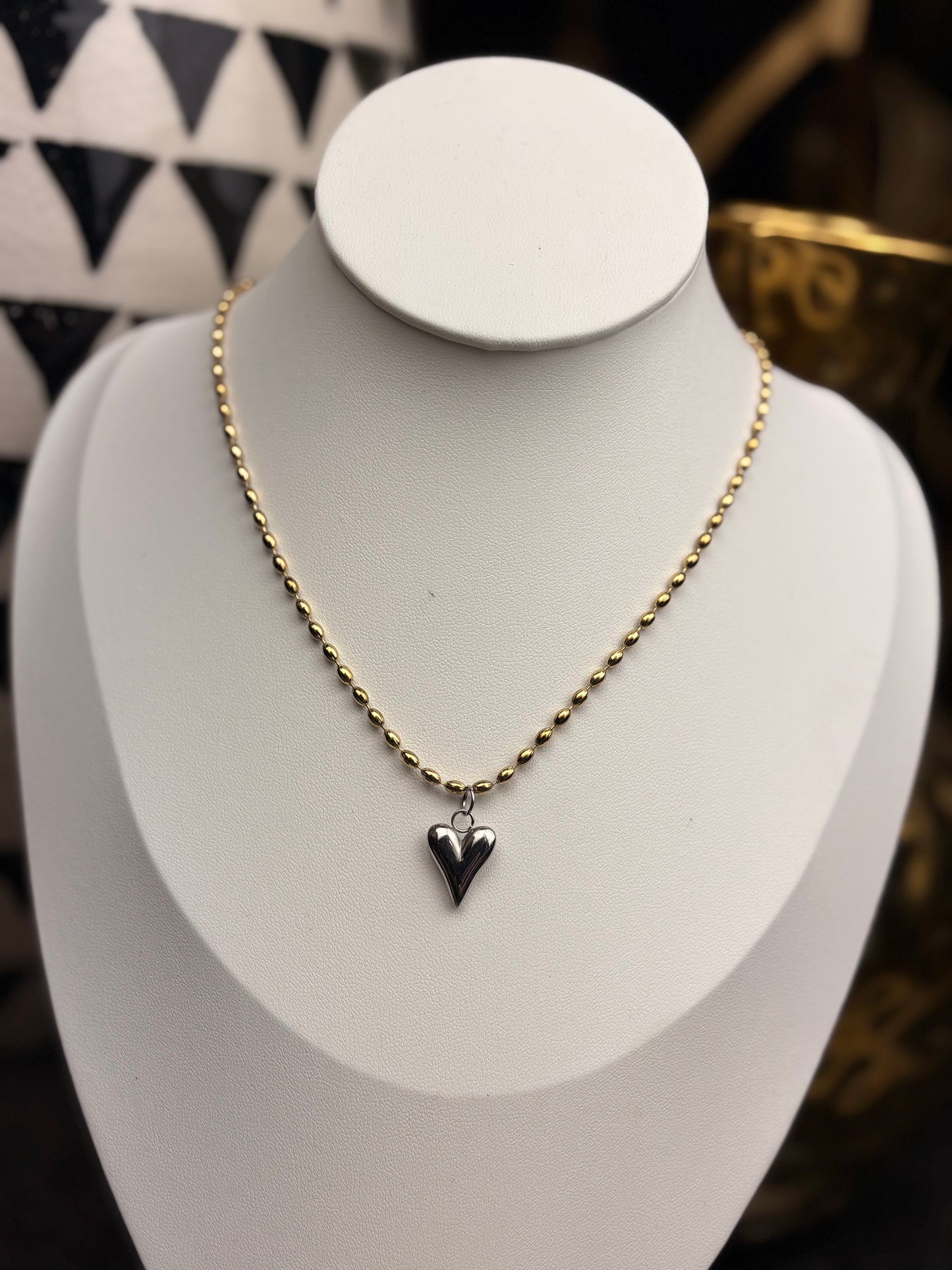 The Kendall: Two Tone Water Resistant Necklace