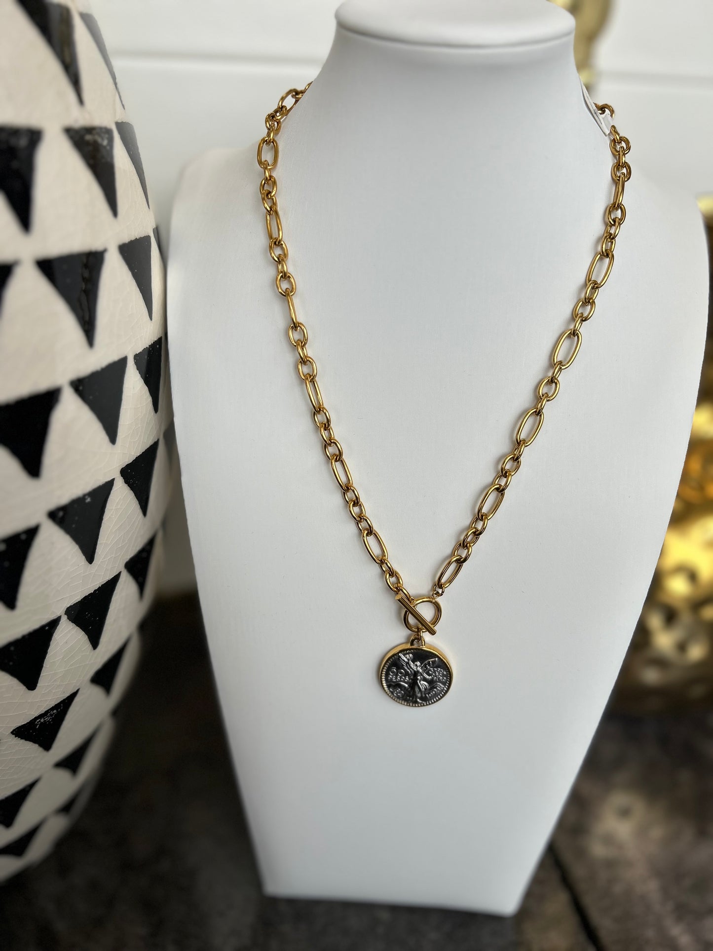 The Hayes: Water Resistant Gold Necklace