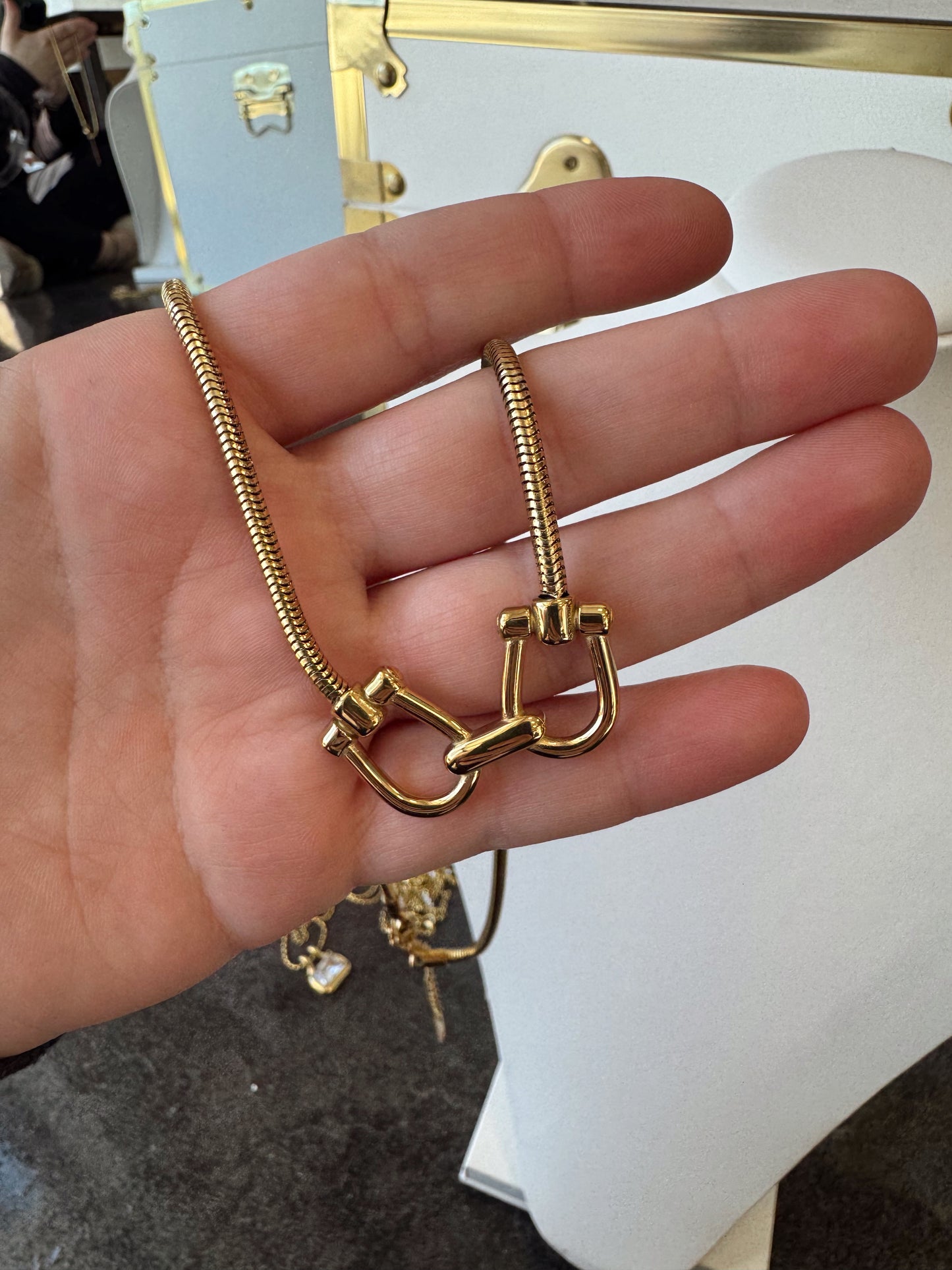 The Beaumont: Water Resistant Gold Necklace