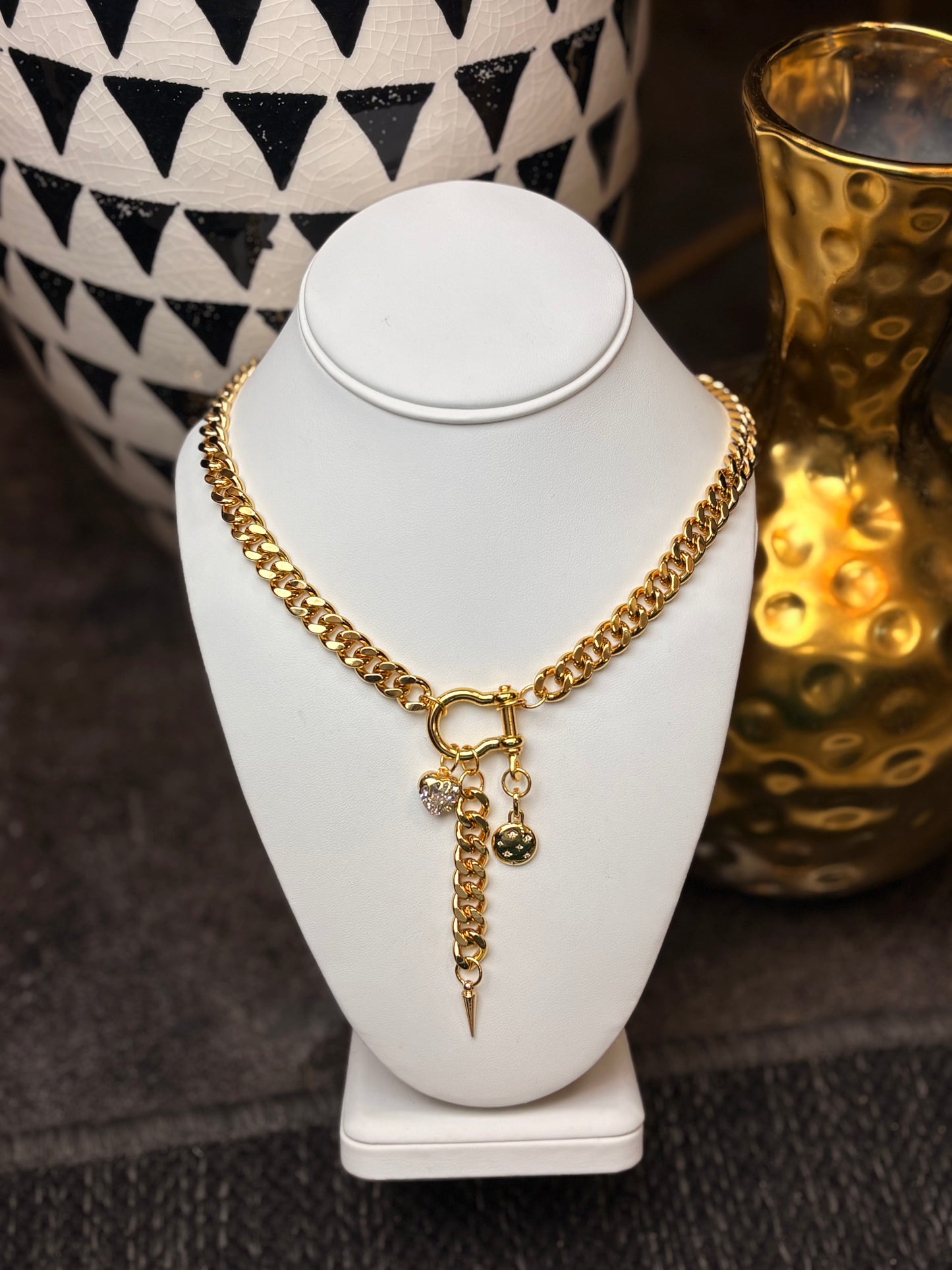 The Lennon: Gold Water Resistant Necklace