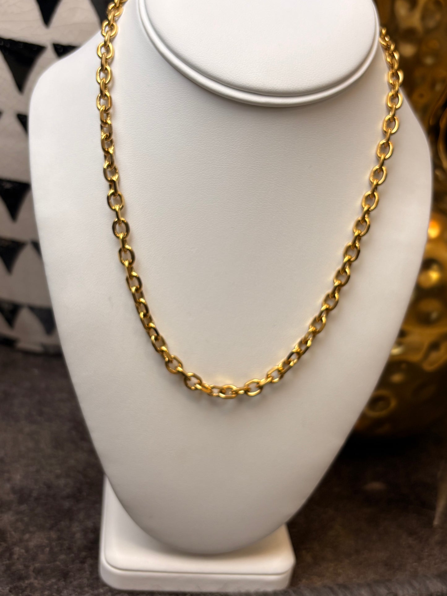 The Sarah: Water Resistant Gold Necklace