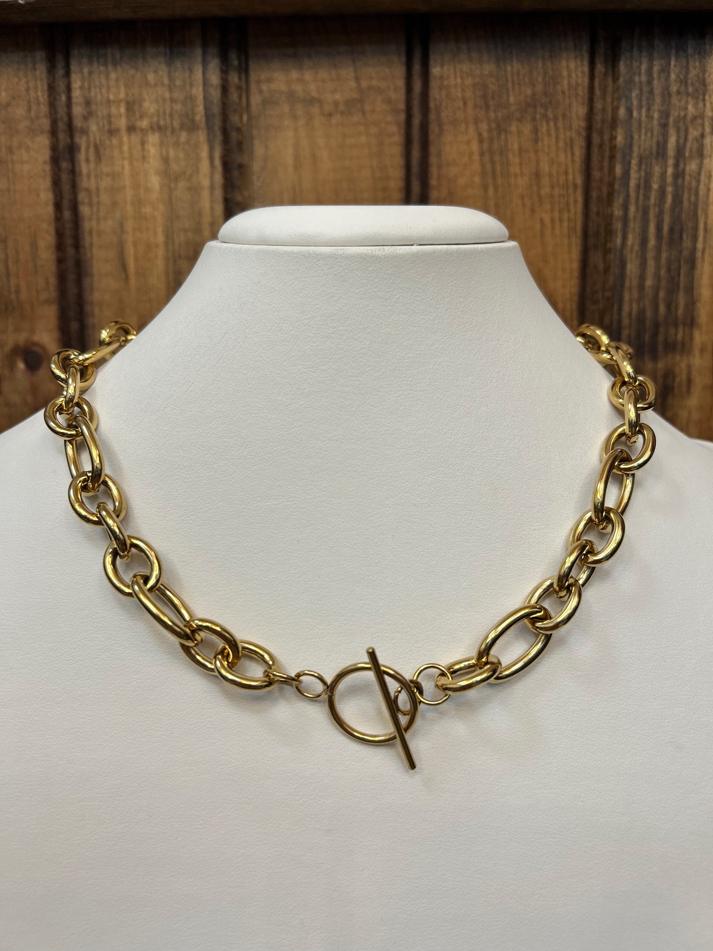 The Preslee: Water Resistant Gold Necklace