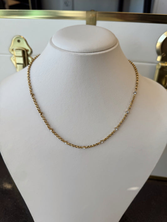 The Imogen: Water Resistant Gold Necklace