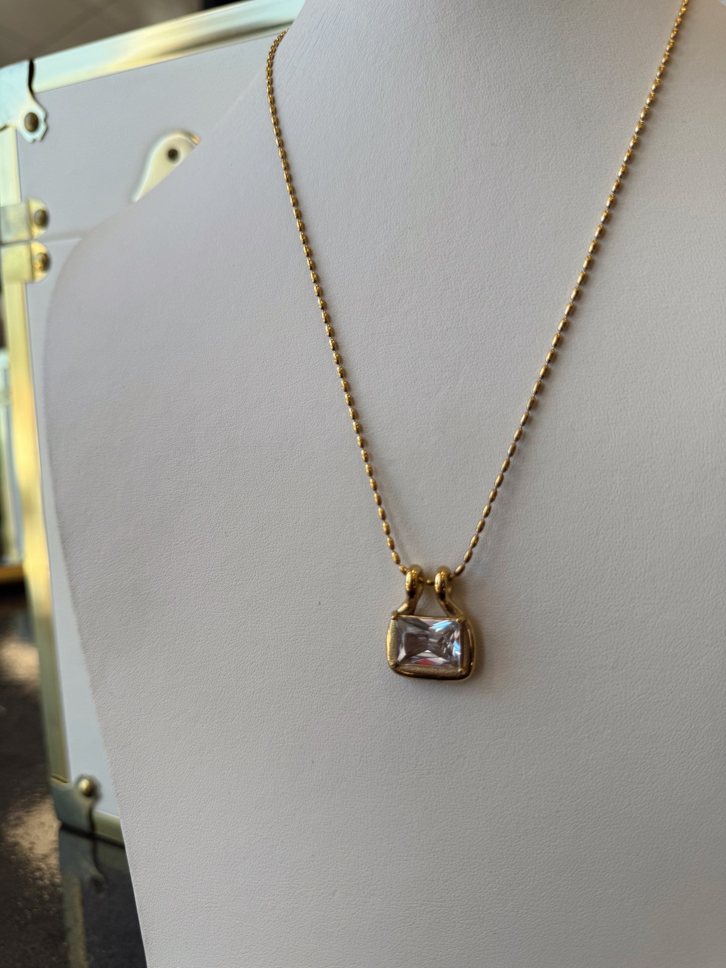 The Reba: Water Resistant Gold Necklace