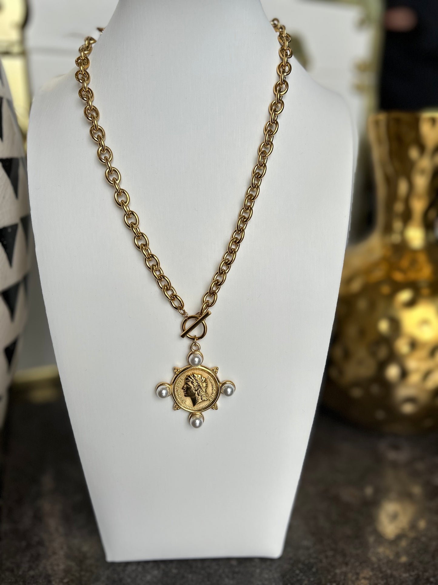 The Jolene: Water Resistant Gold Necklace