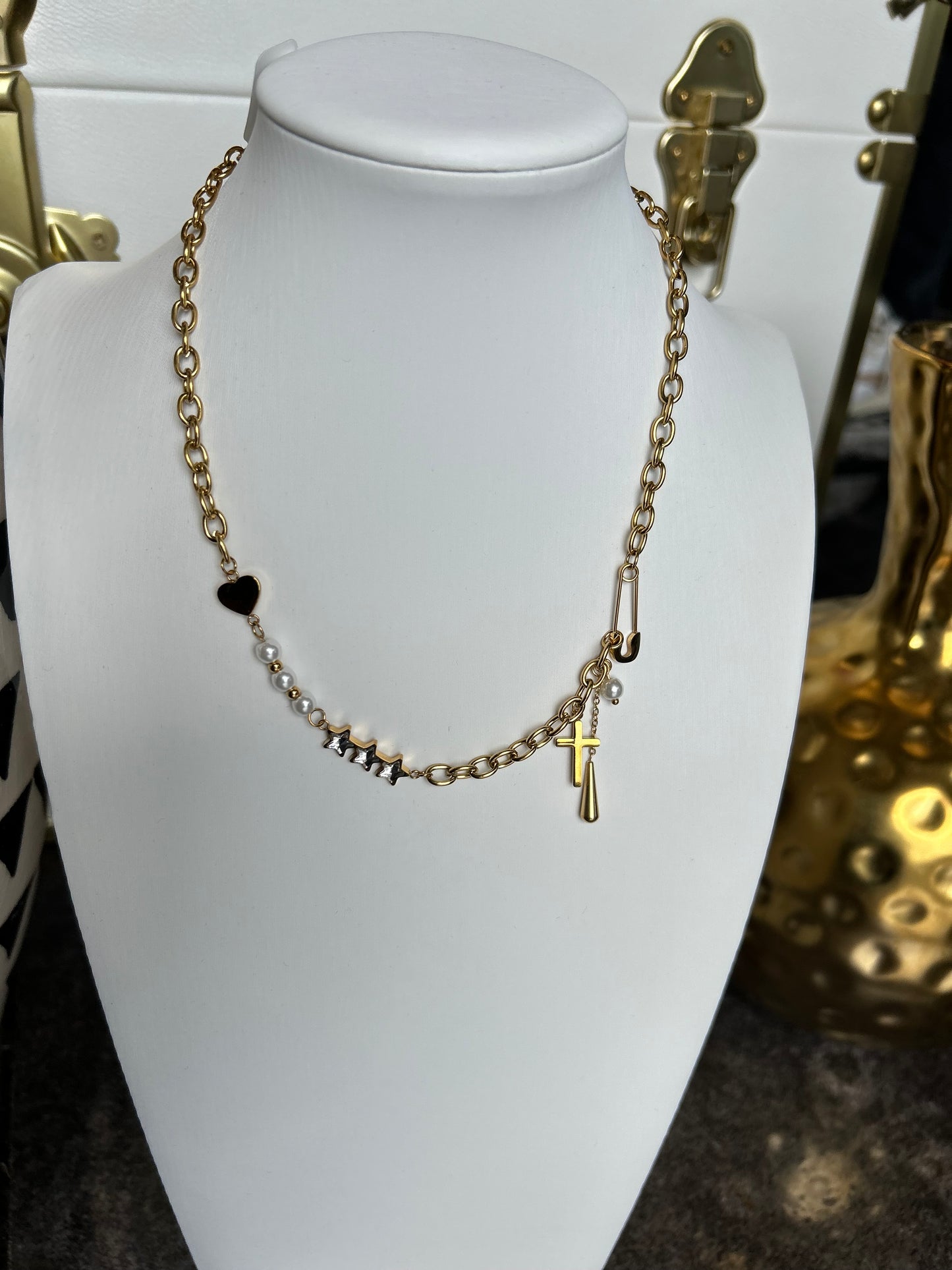 The Eleanor: Water Resistant Gold Necklace