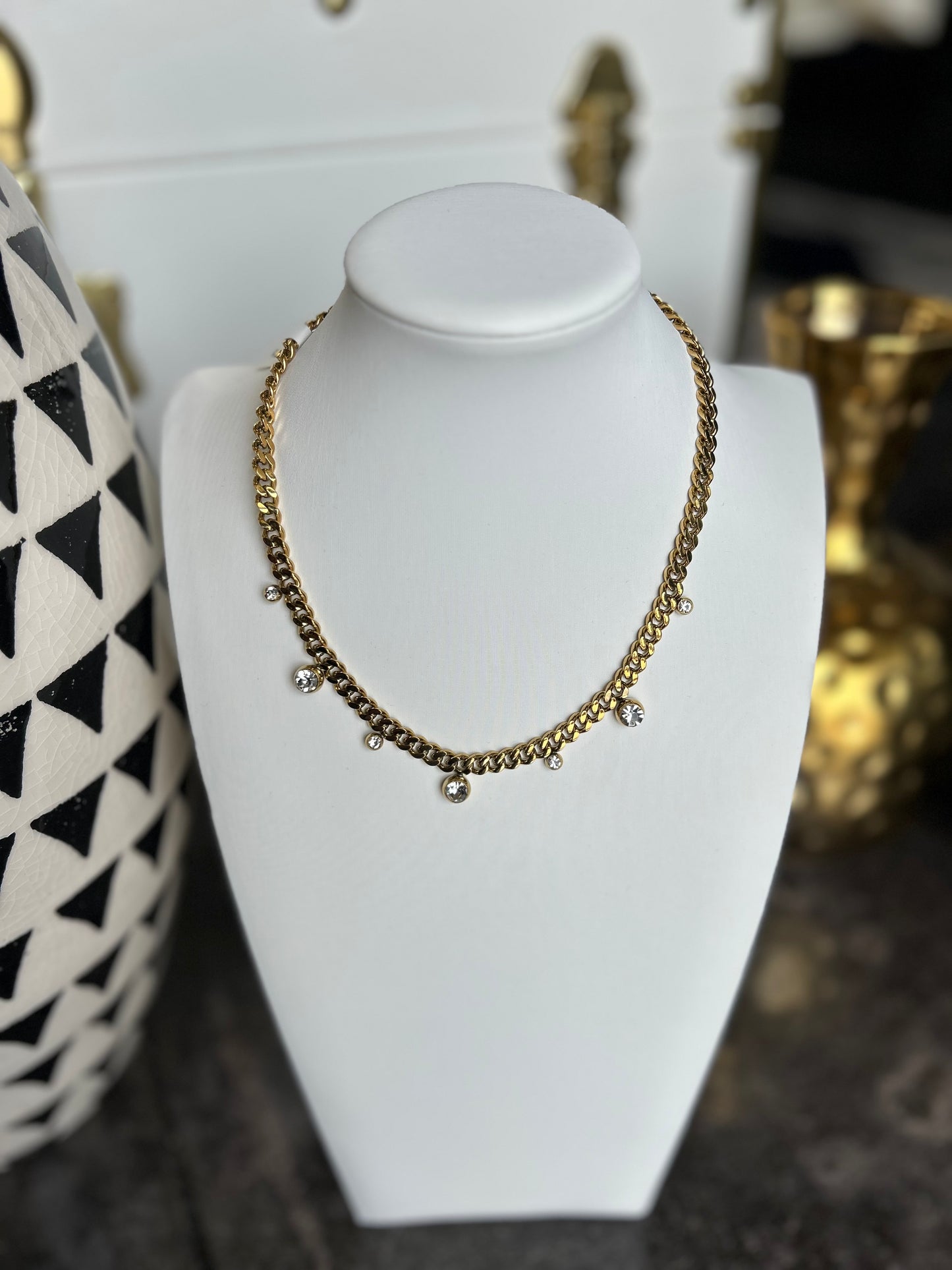 The RaeLynn: Water Resistant Gold Necklace