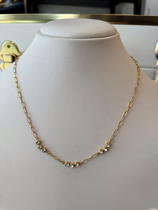 The Dottie: Water Resistant Gold Necklace