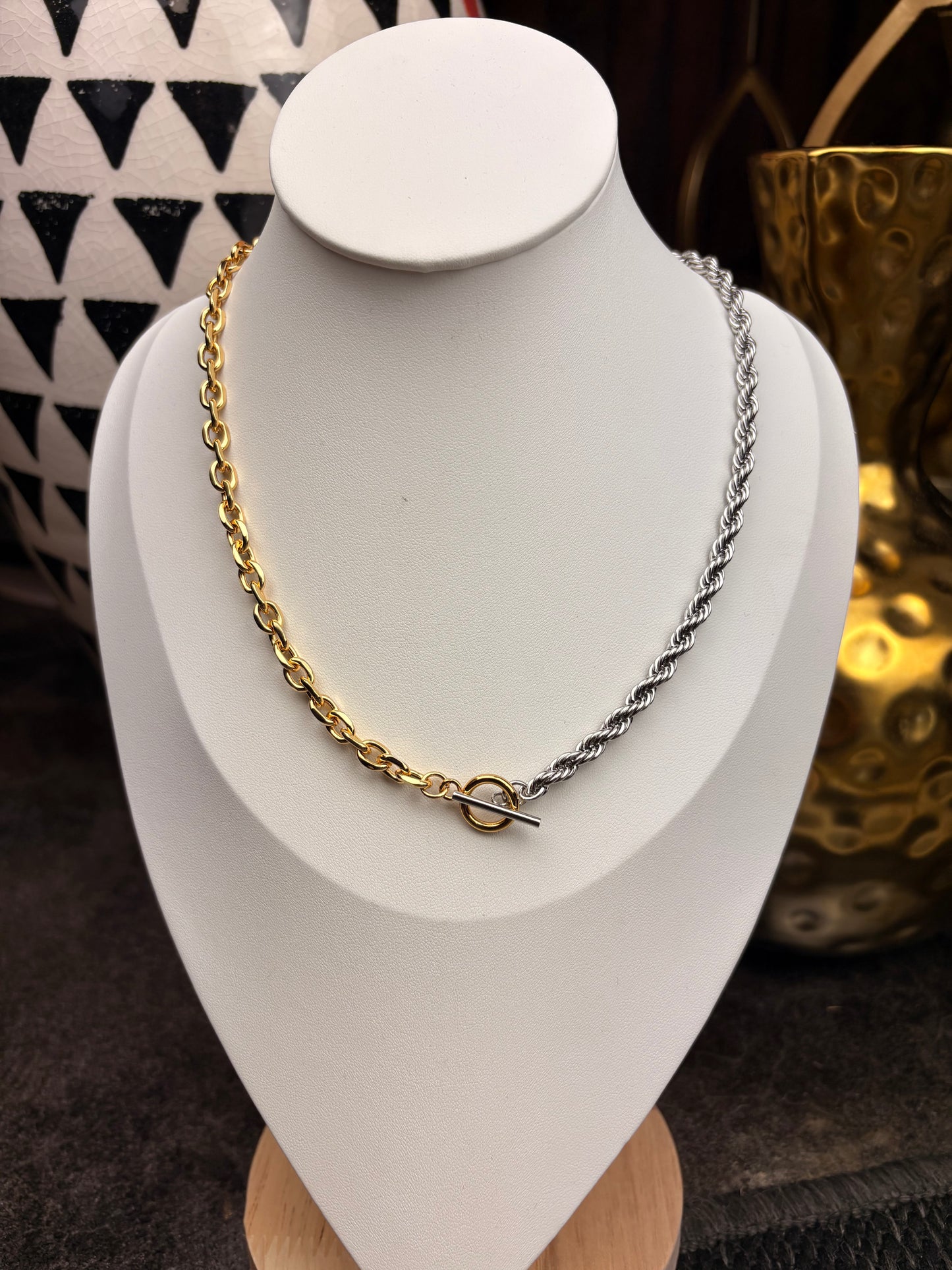 The Kash: Two Tone Water Resistant Necklace