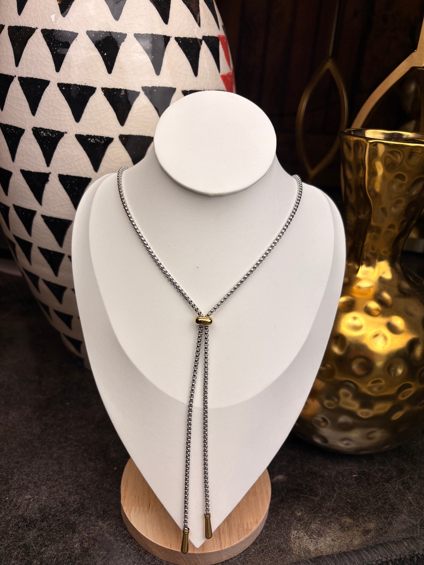 The Tilda: Two Tone Water Resistant Necklace