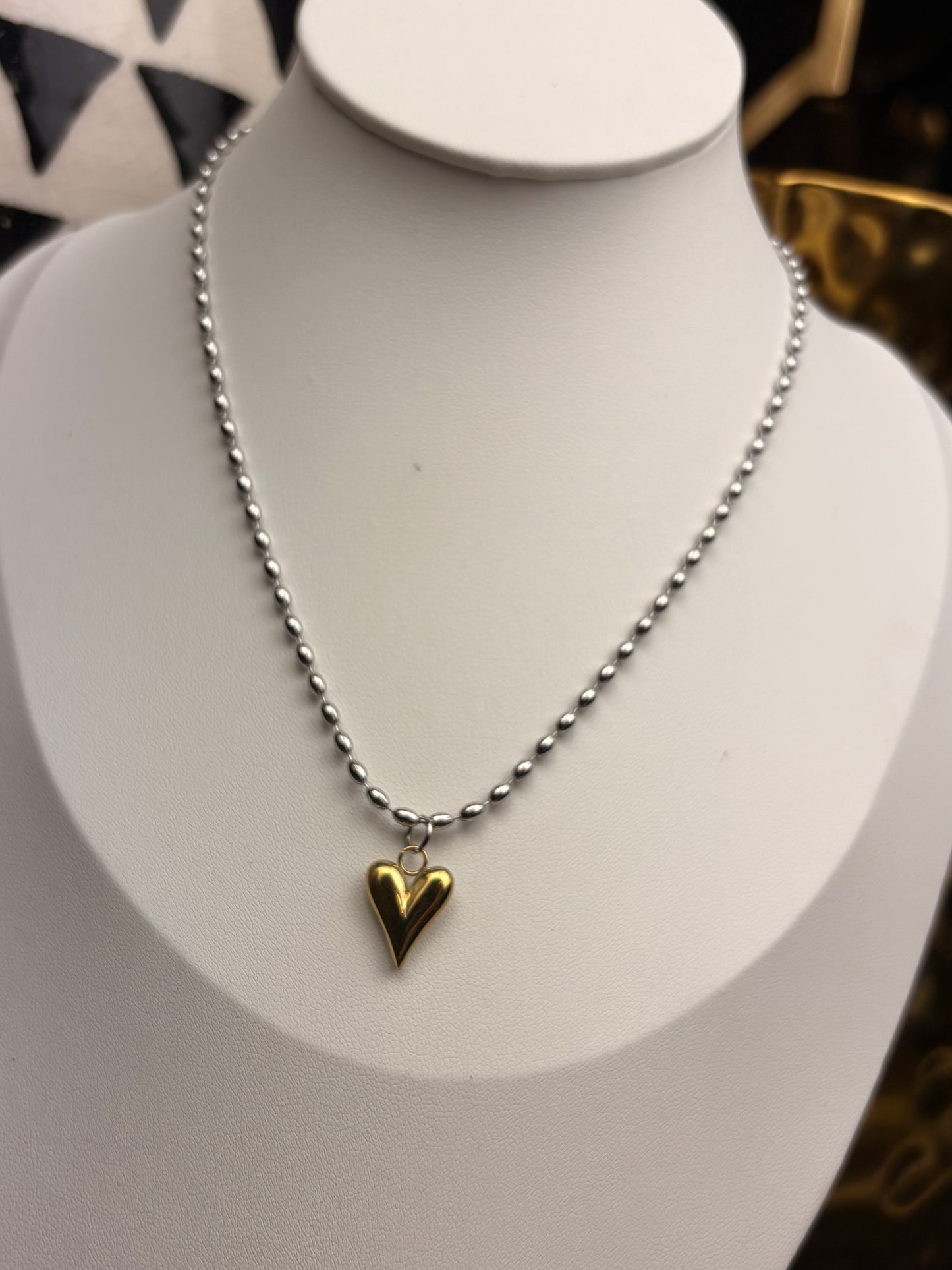 The Aspen: Two Tone Water Resistant Necklace