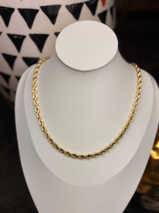 The Logan: Gold Water Resistant Necklace