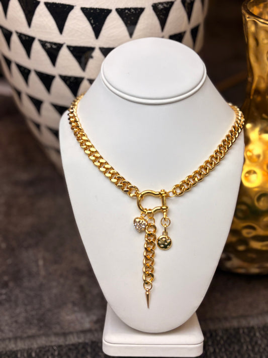 The Lennon: Gold Water Resistant Necklace