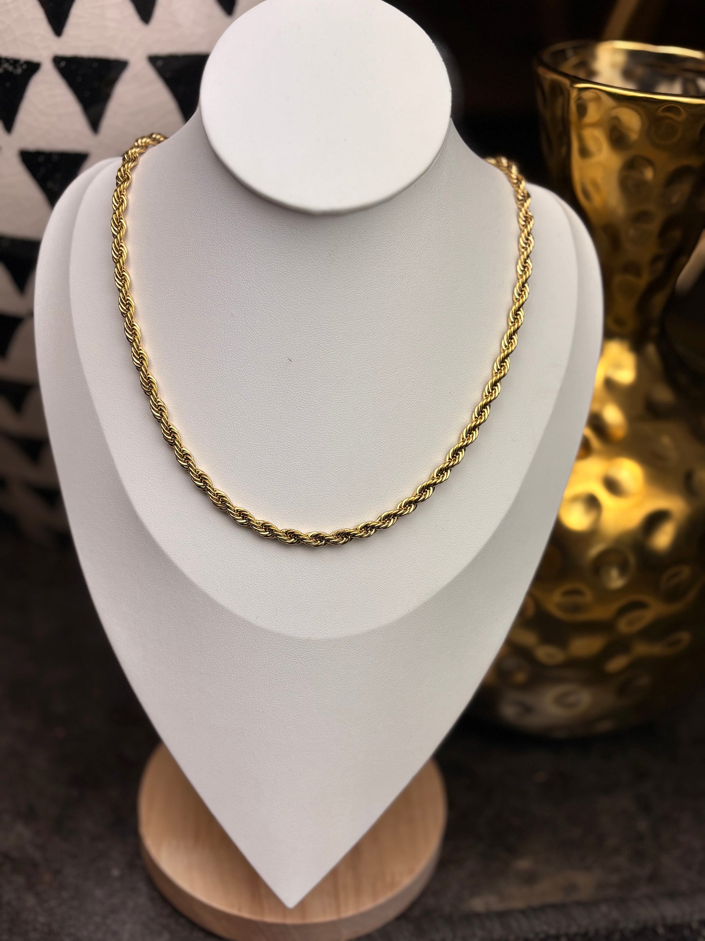 The Logan: Gold Water Resistant Necklace