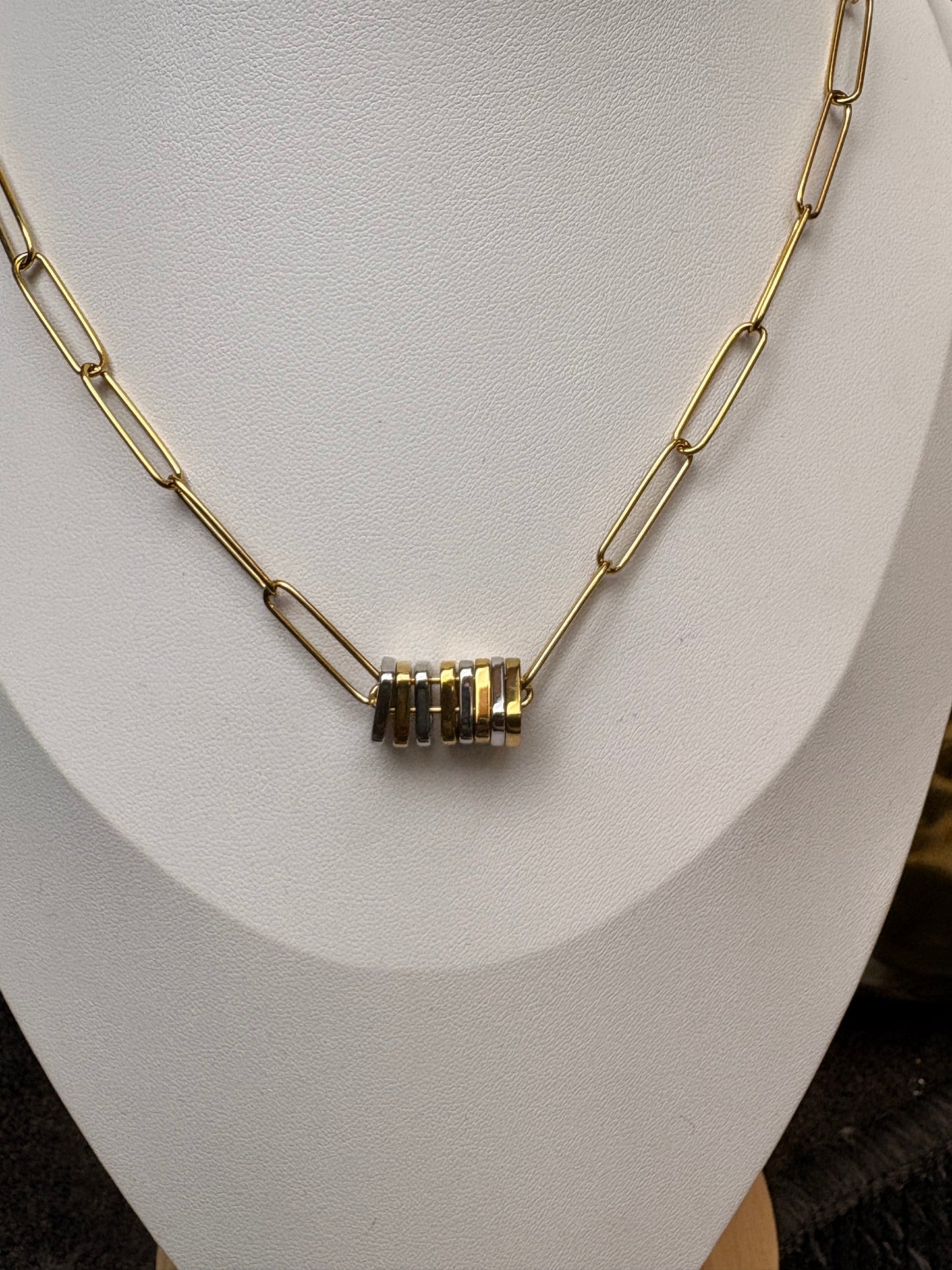 The Donna: Two Tone Water Resistant Necklace