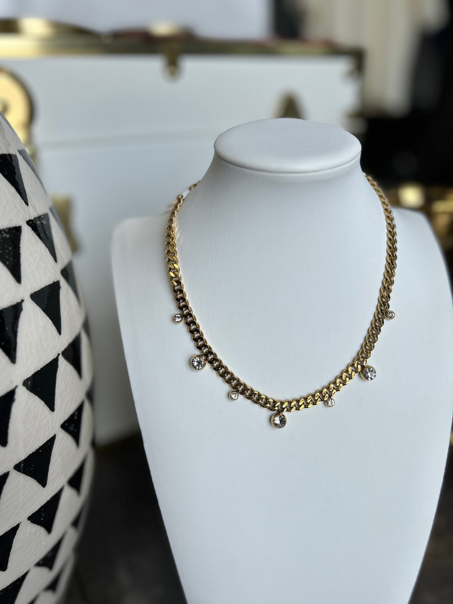 The RaeLynn: Water Resistant Gold Necklace