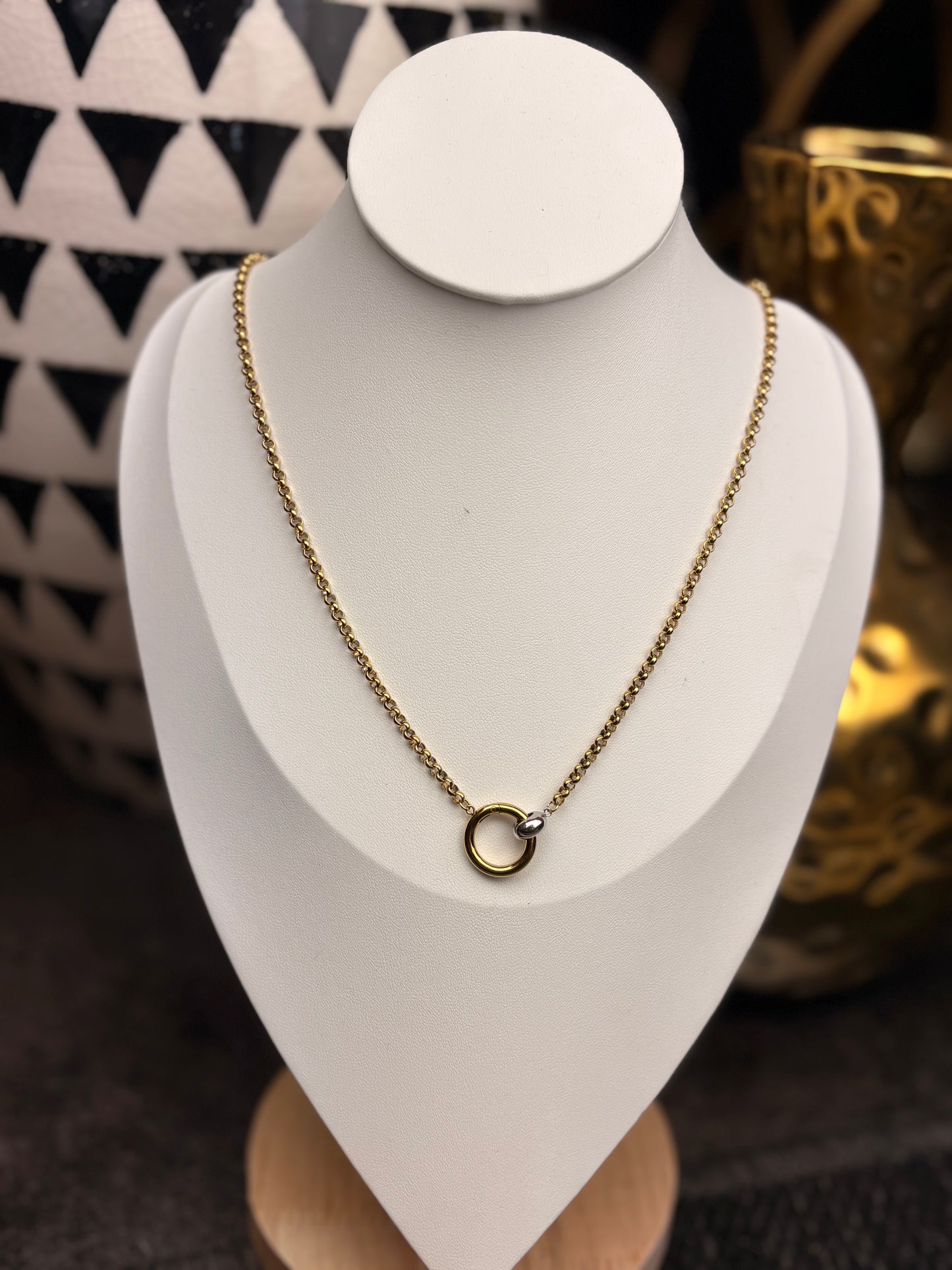 The Finley: Two Tone Water Resistant Necklace