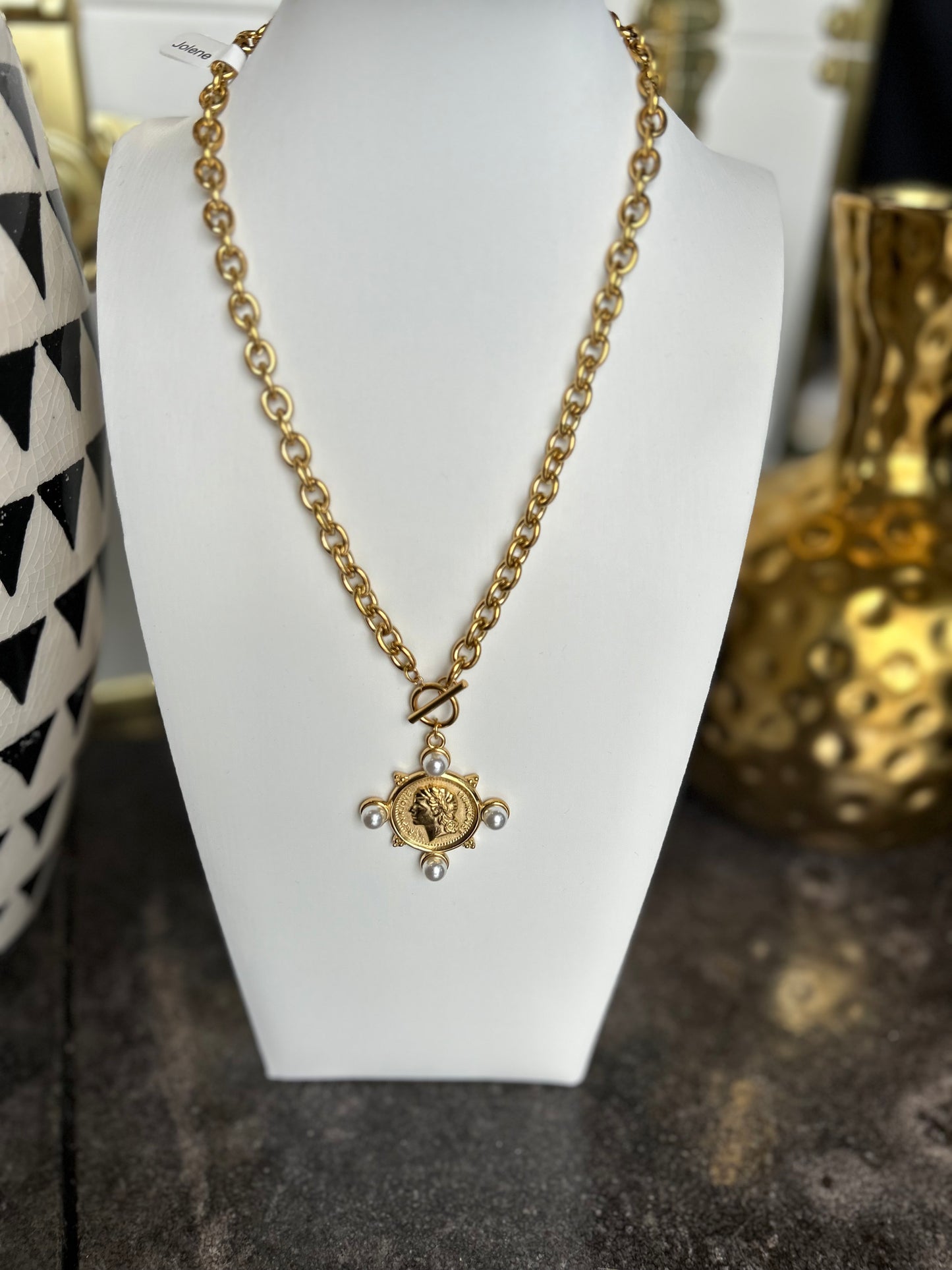 The Jolene: Water Resistant Gold Necklace
