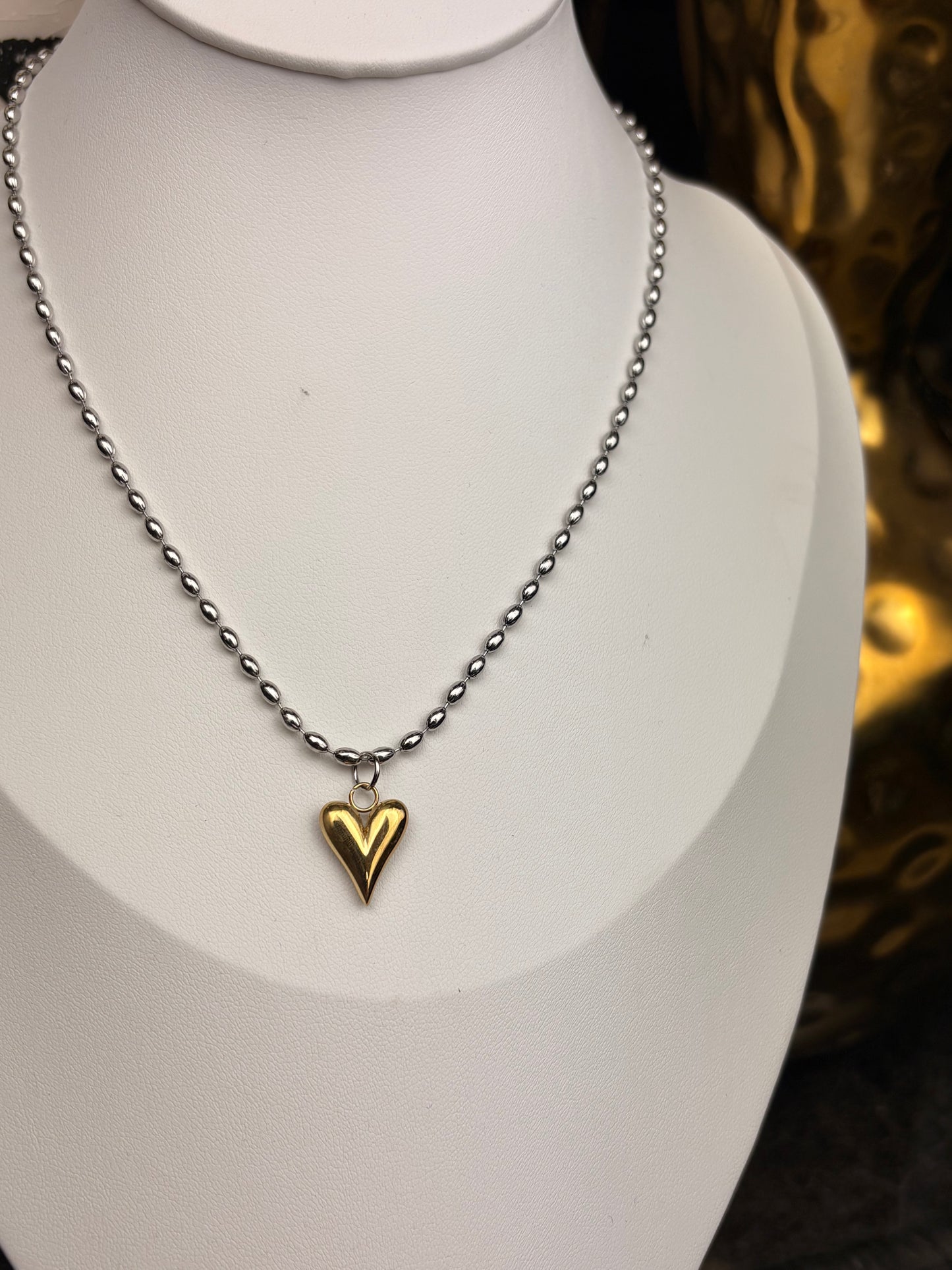 The Aspen: Two Tone Water Resistant Necklace