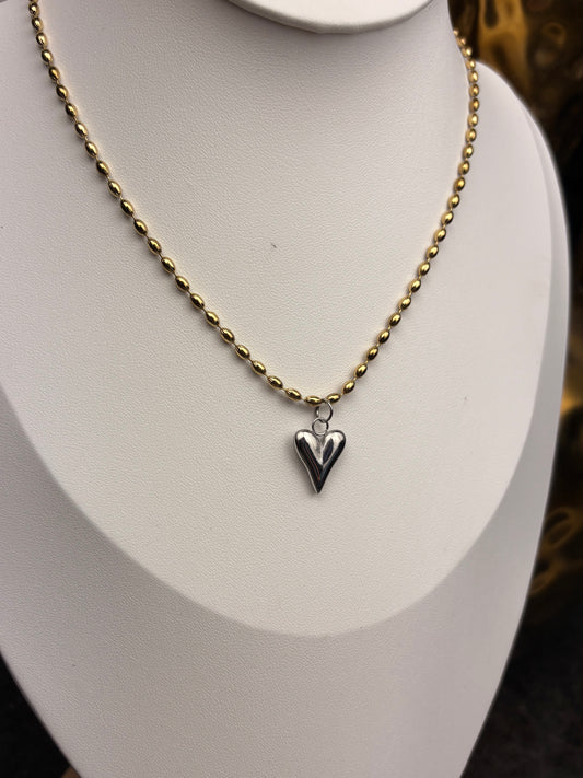 The Kendall: Two Tone Water Resistant Necklace
