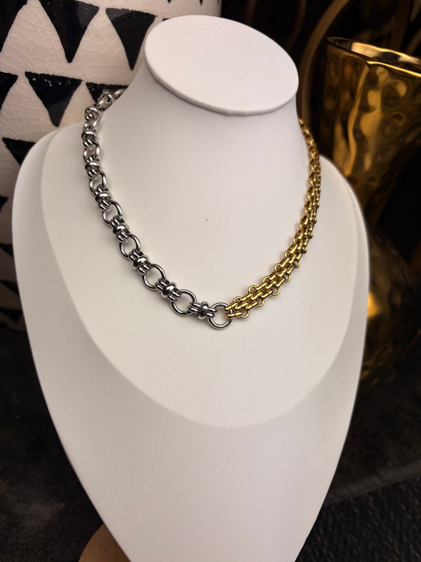 The Montana: Two Tone Necklace