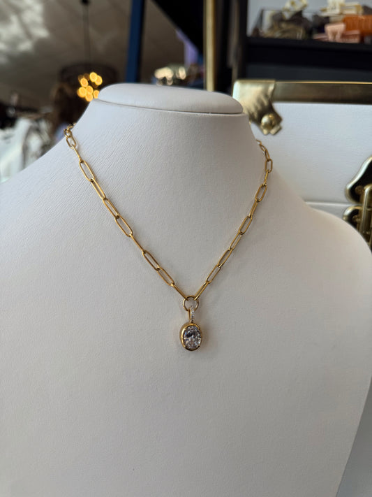 The Clara: Water Resistant Gold Necklace
