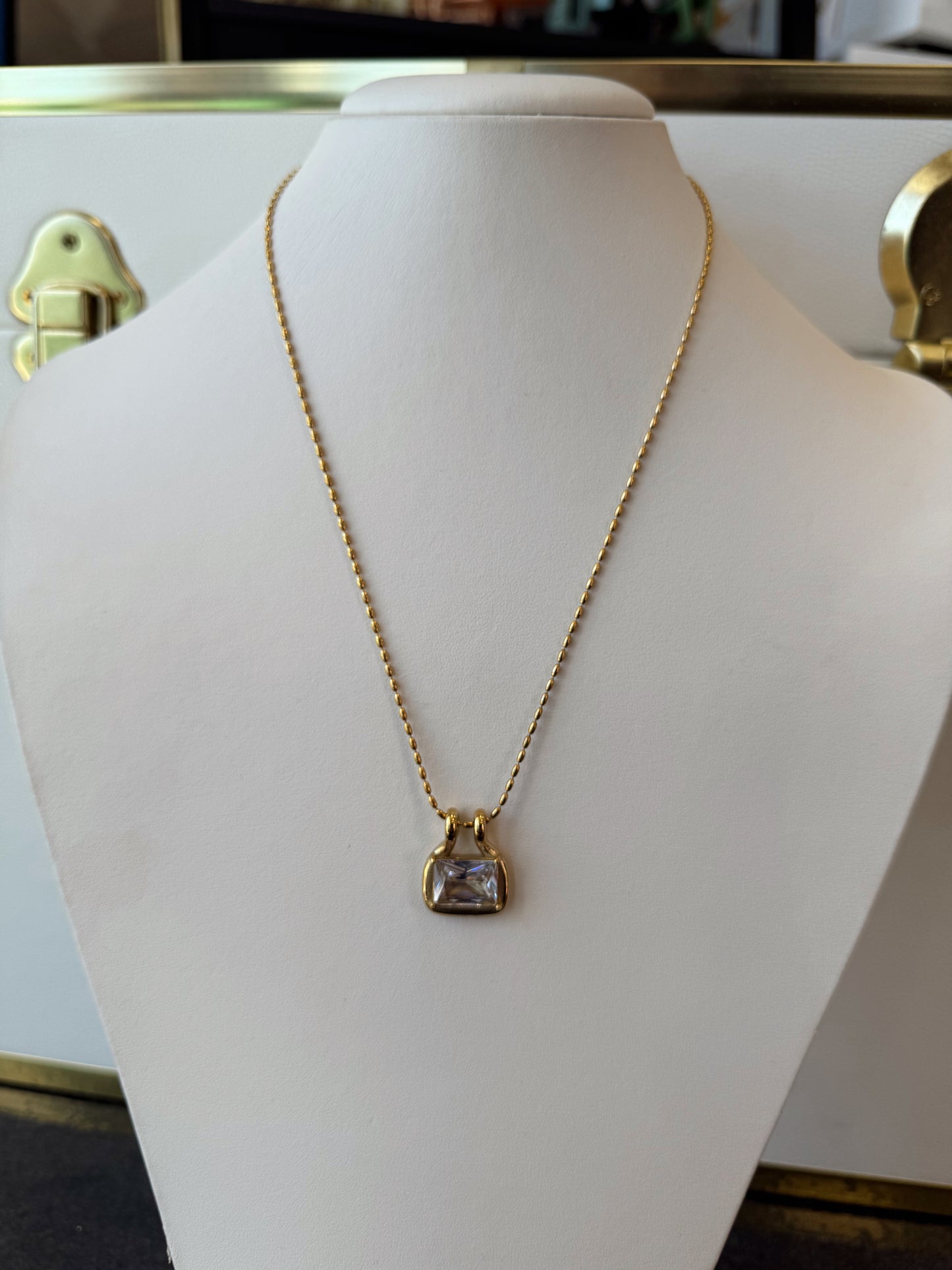 The Reba: Water Resistant Gold Necklace