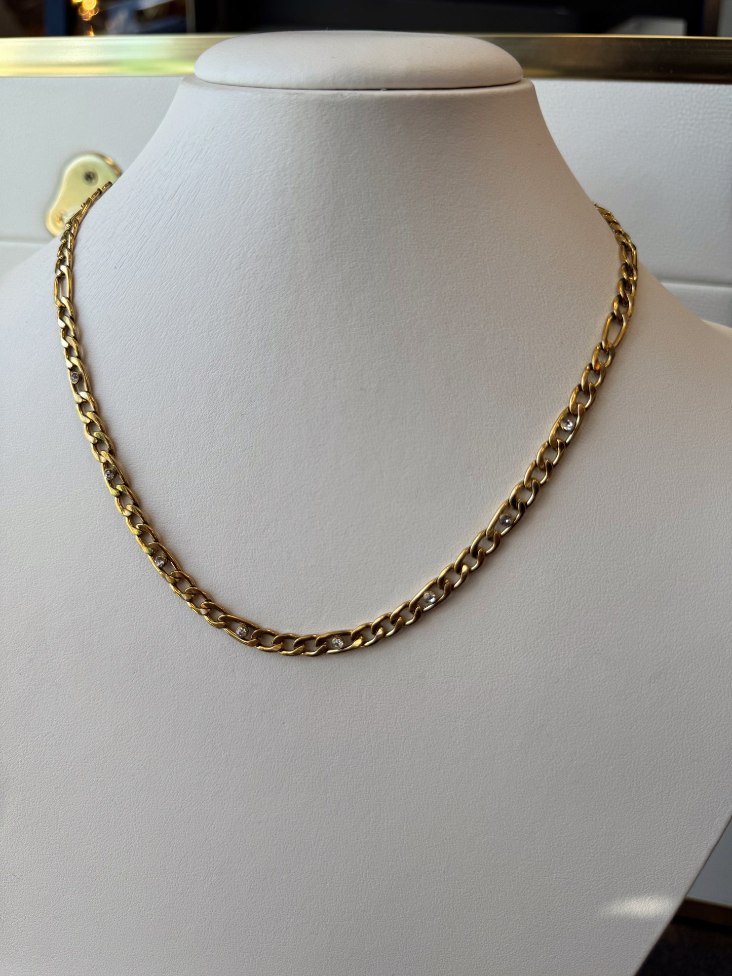The Fallon: Water Resistant Gold Necklace