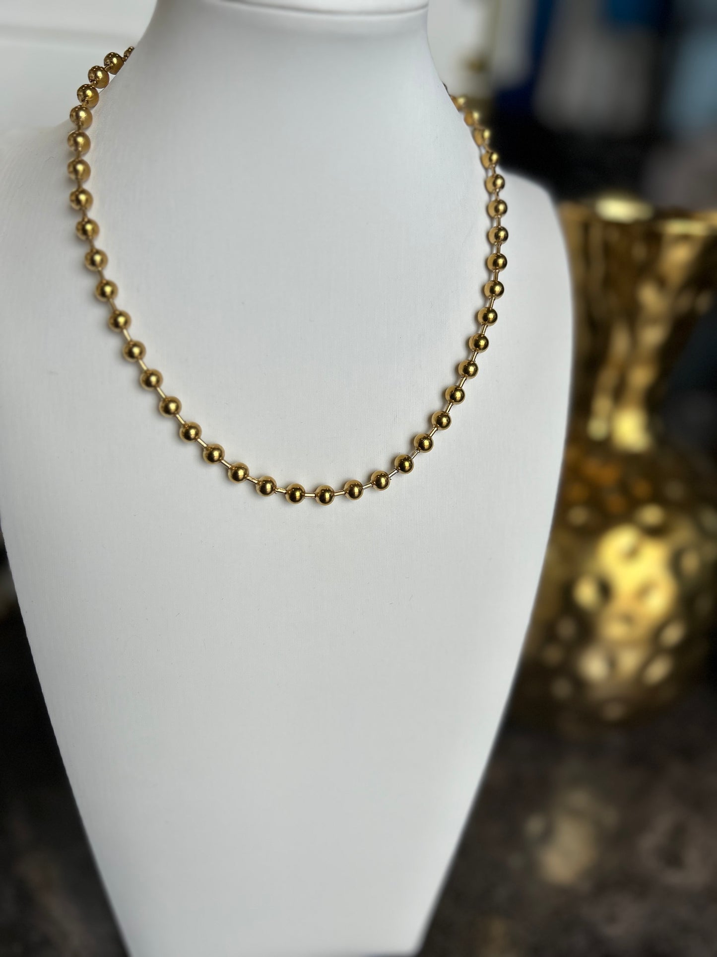 The Harlow: Water Resistant Gold Necklace