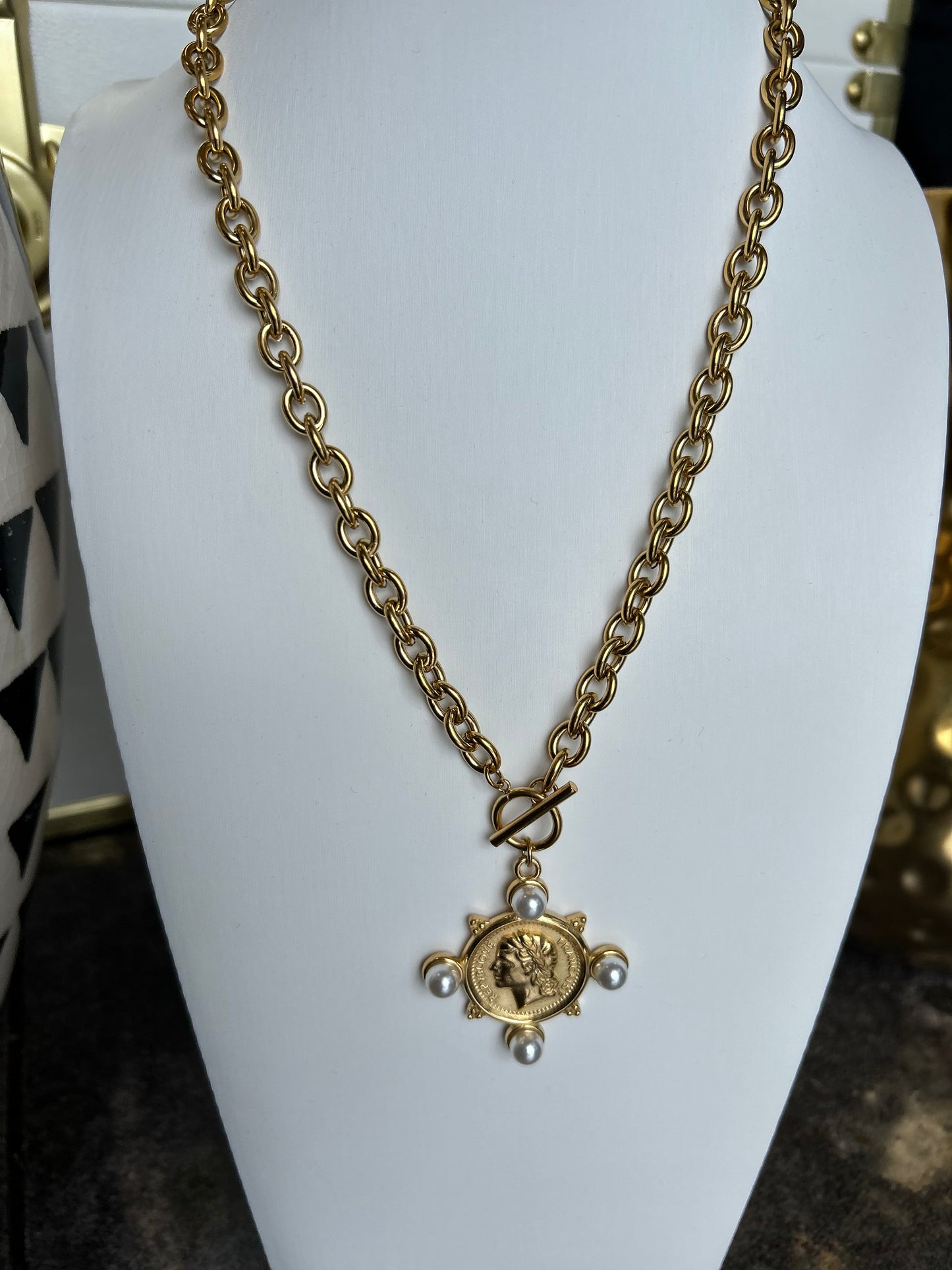 The Jolene: Water Resistant Gold Necklace