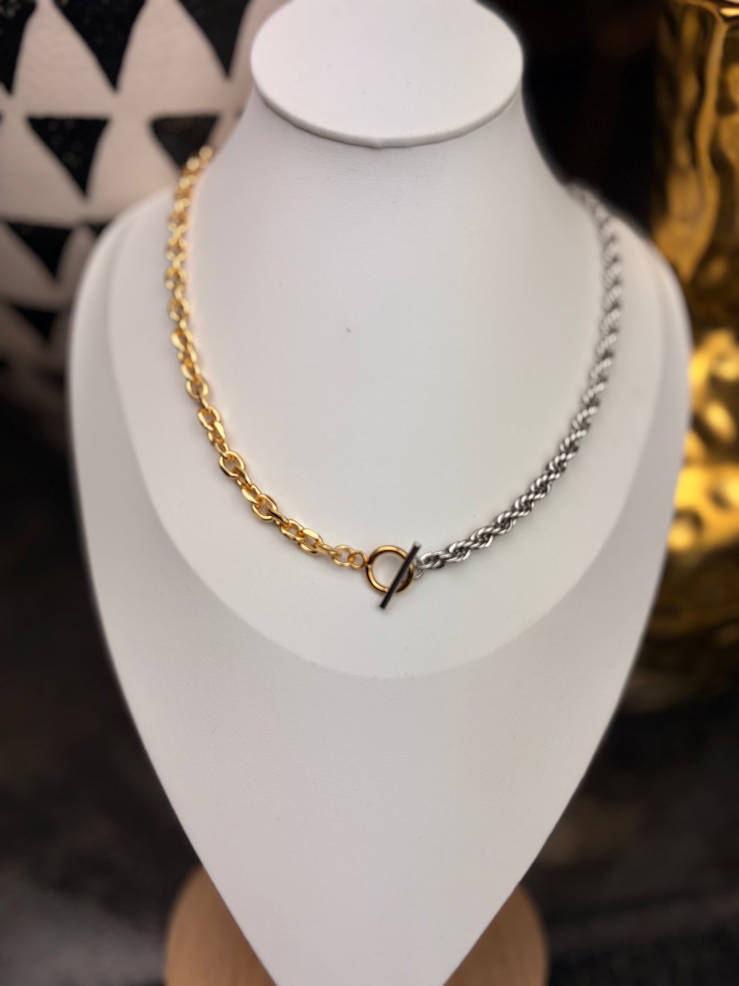 The Kash: Two Tone Water Resistant Necklace