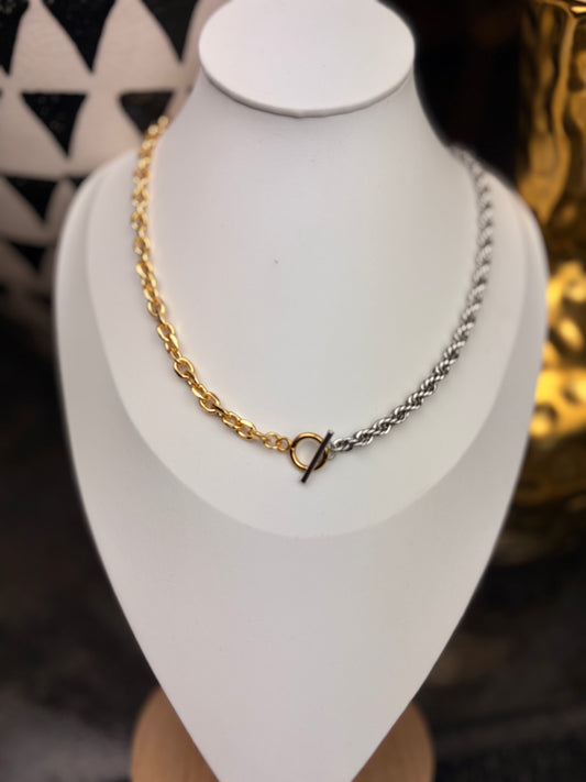 The Kash: Two Tone Water Resistant Necklace