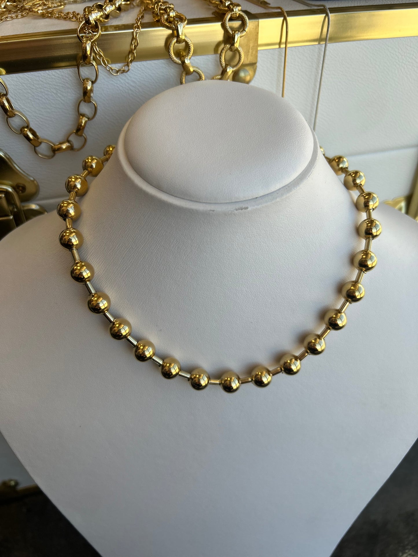 The Nola: Water Resistant Gold Necklace