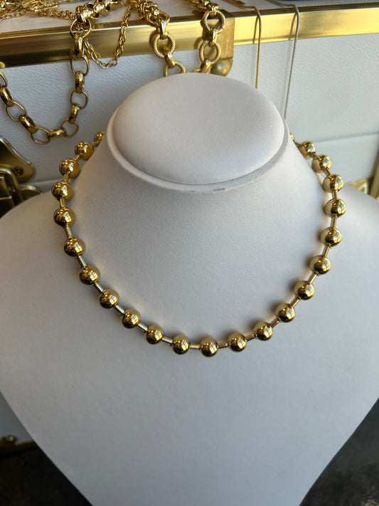 The Nola: Water Resistant Gold Necklace