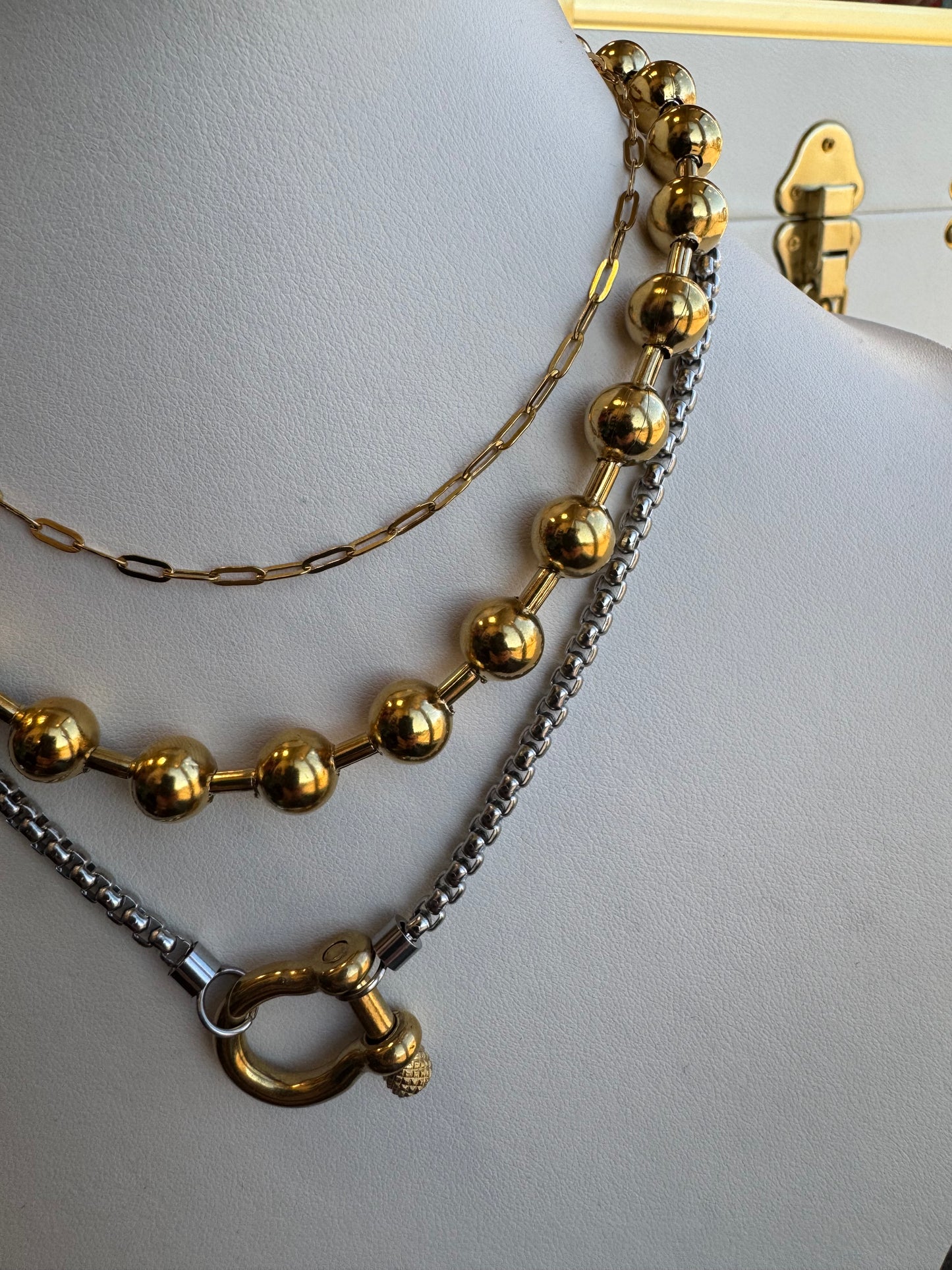 The Nola: Water Resistant Gold Necklace