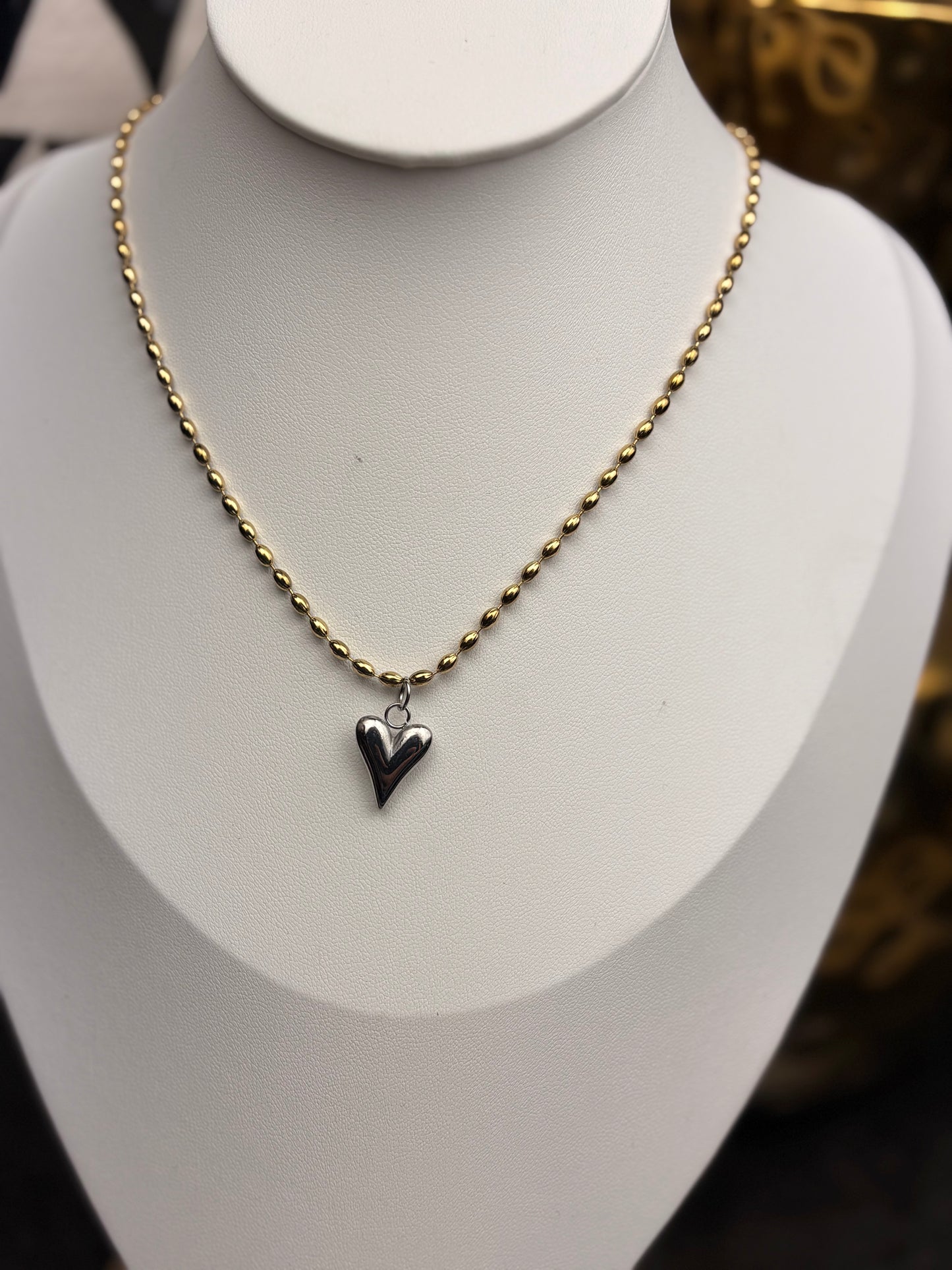 The Kendall: Two Tone Water Resistant Necklace
