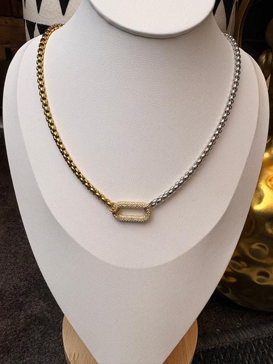The Megan: Two Tone Water Resistant Necklace