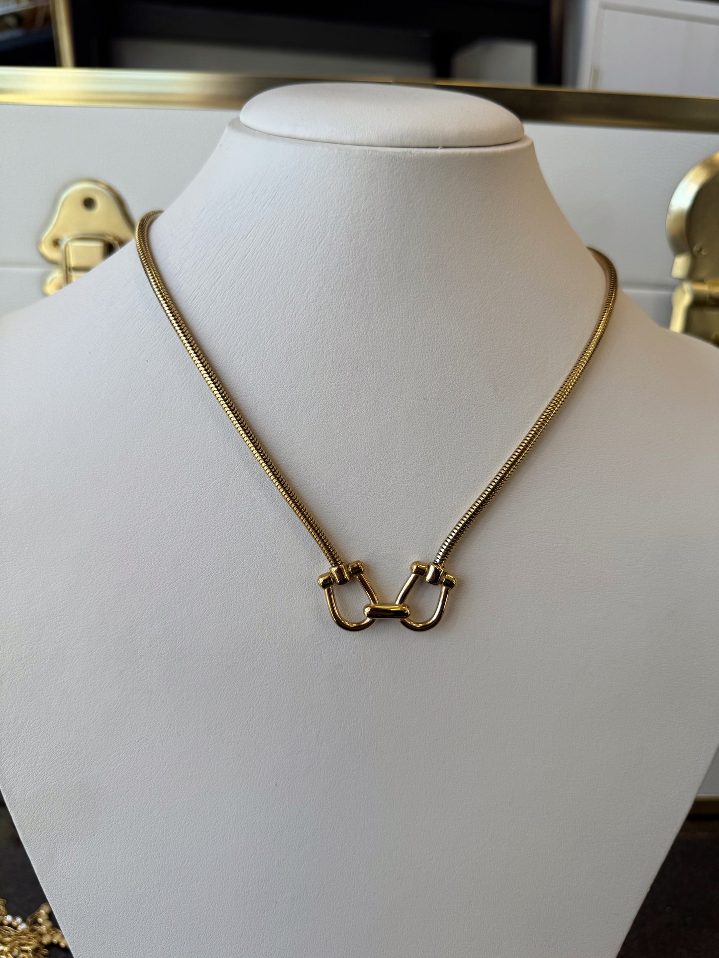 The Beaumont: Water Resistant Gold Necklace