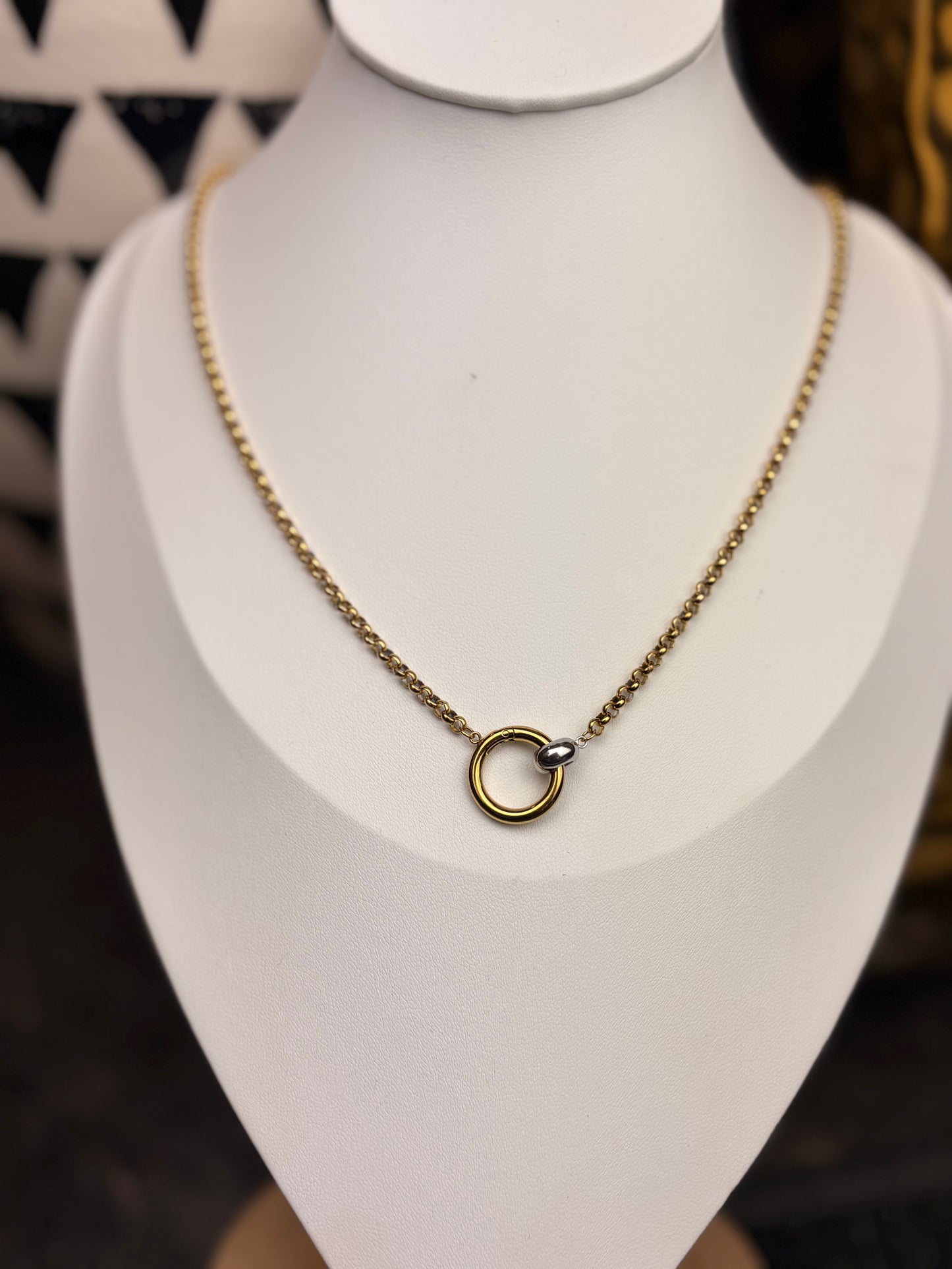 The Finley: Two Tone Water Resistant Necklace