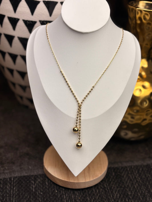 The Dutton: Gold Water Resistant Necklace