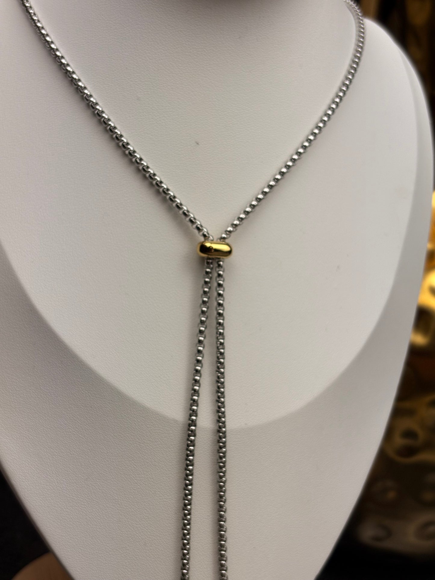 The Tilda: Two Tone Water Resistant Necklace