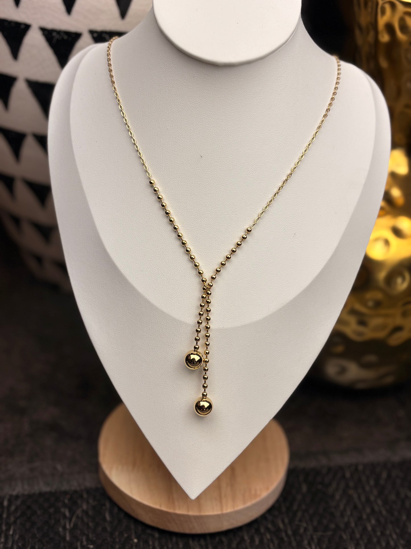 The Dutton: Gold Water Resistant Necklace