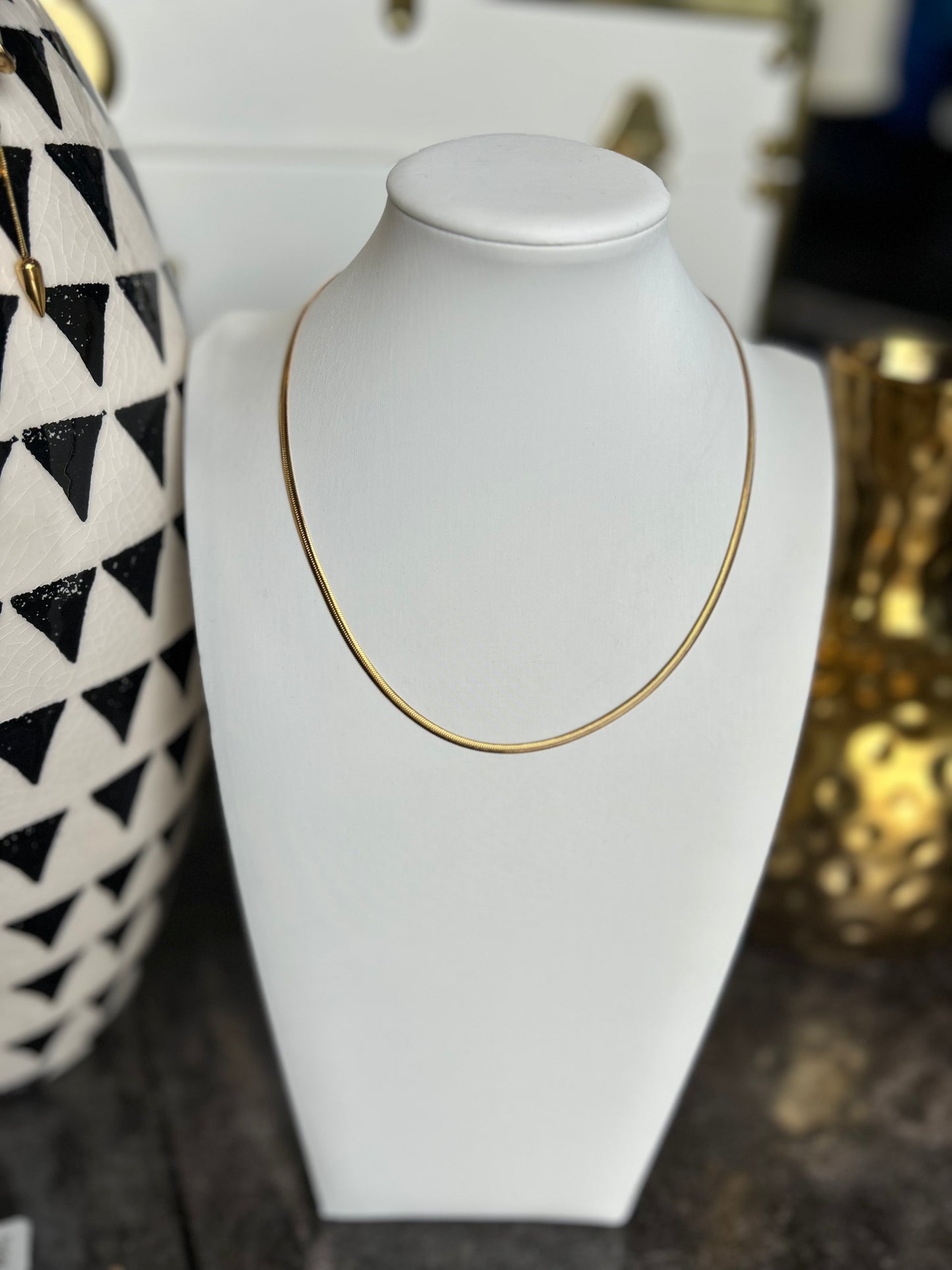 The Kate: Gold Water Resistant Necklace
