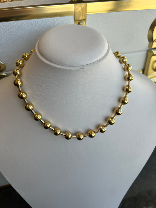 The Nola: Water Resistant Gold Necklace