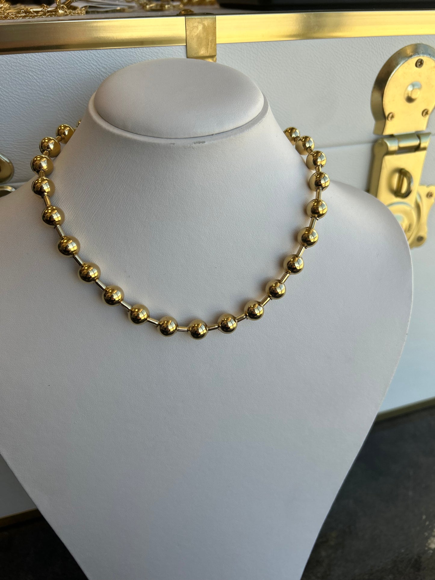 The Nola: Water Resistant Gold Necklace
