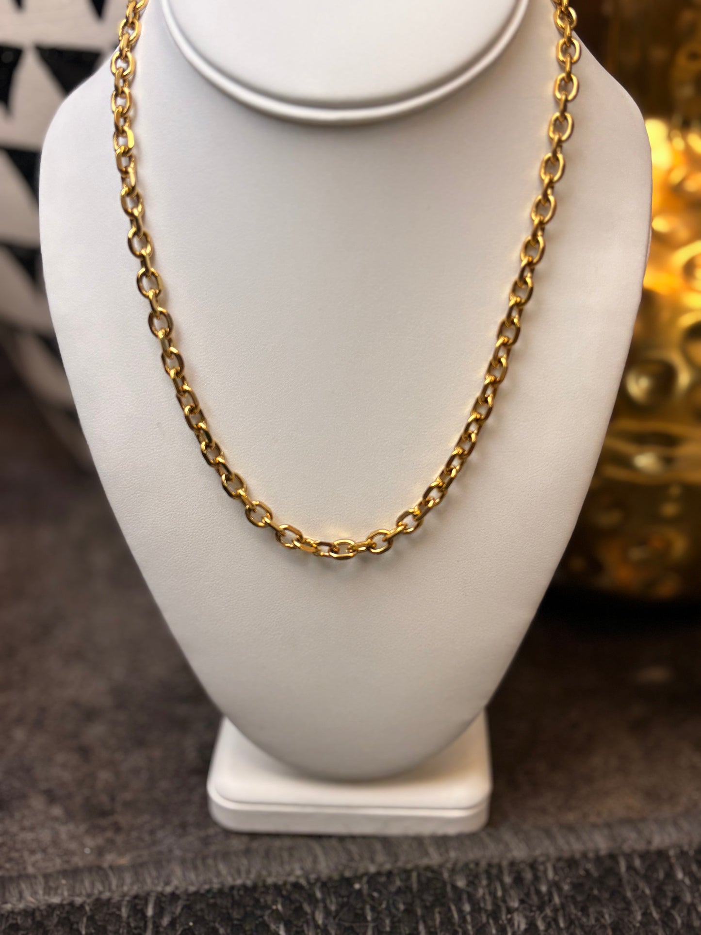 The Sarah: Water Resistant Gold Necklace