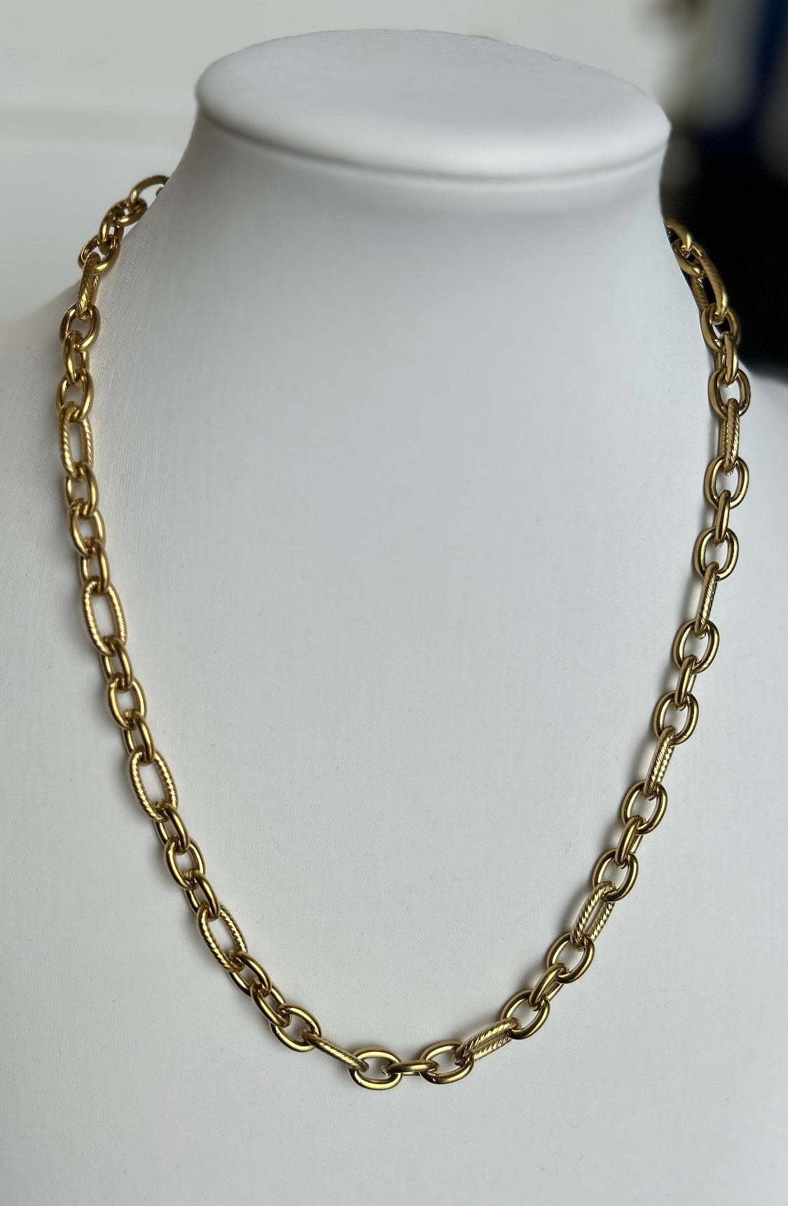 The Kasey: Water Resistant Gold Necklace