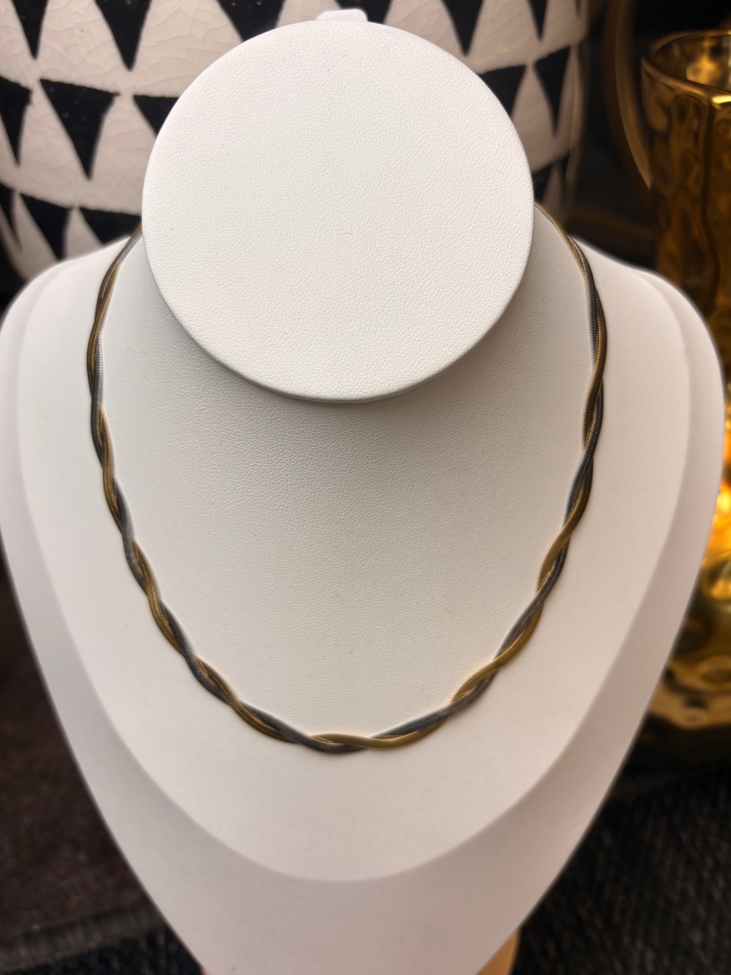 The Parker: Two Tone Necklace