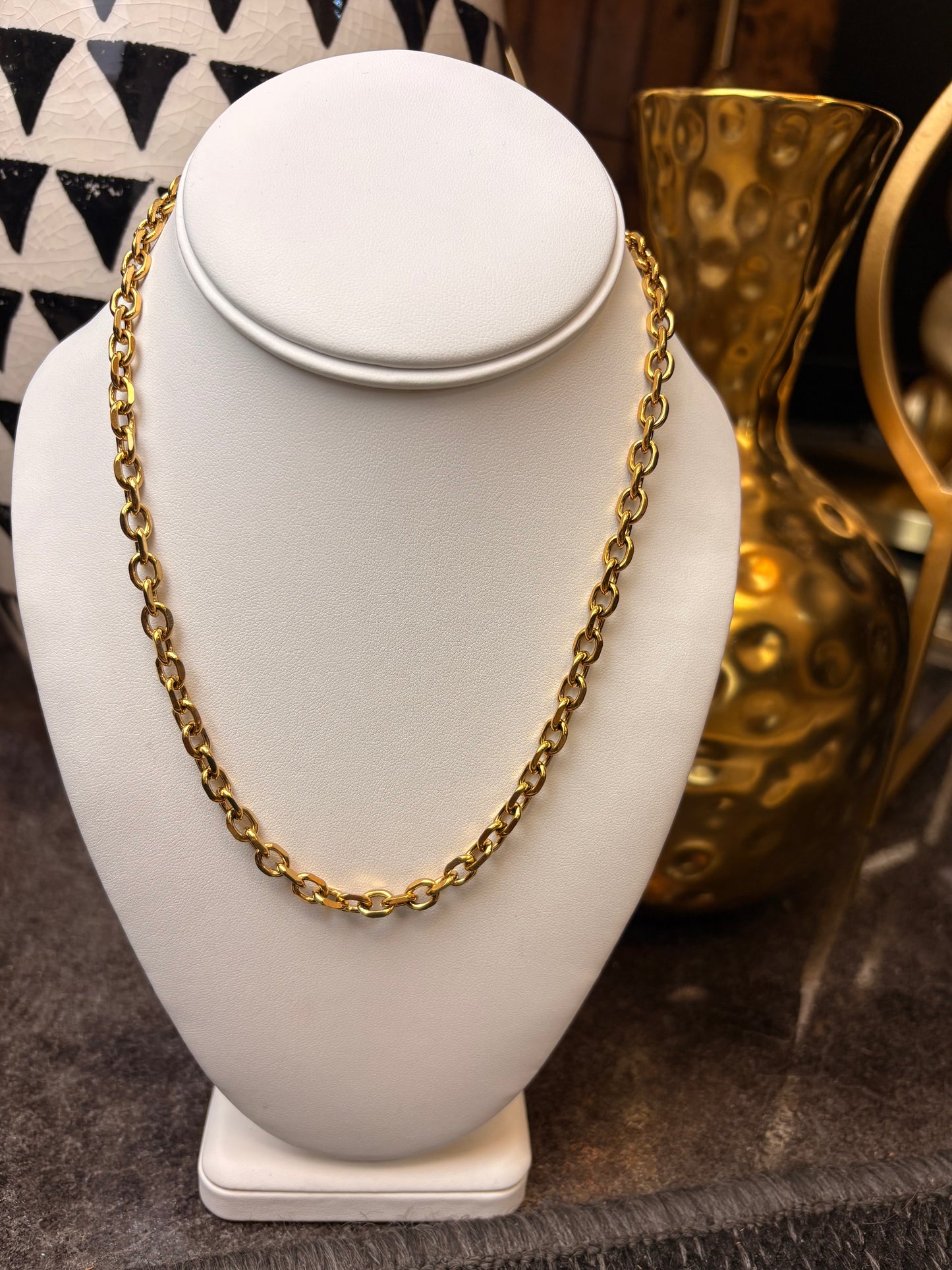 The Sarah: Water Resistant Gold Necklace