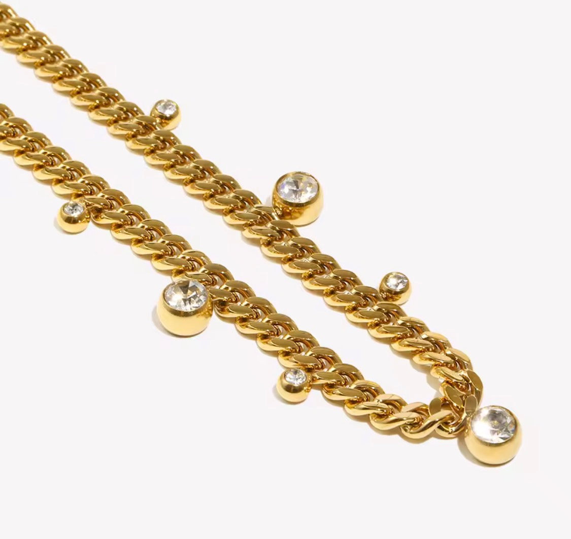 The RaeLynn: Water Resistant Gold Necklace